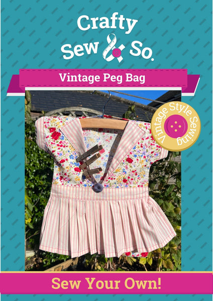 Crafty Sew & So Retro Peg Bag PDF pattern