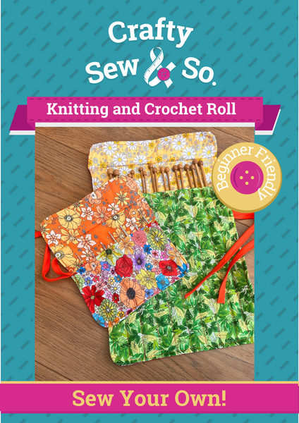 Crafty Sew & So Knitting and Crochet Roll PDF Sewing Pattern