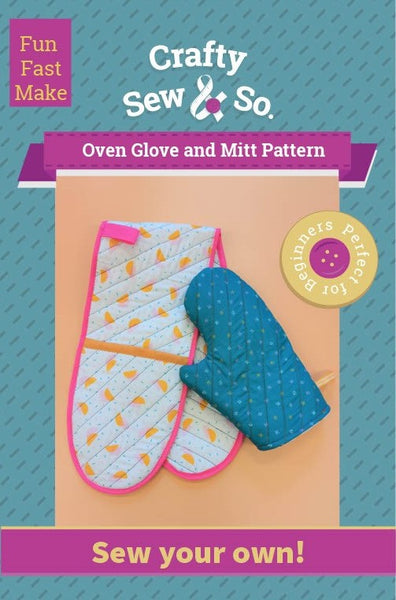 Crafty Sew & So Oven Gloves PDF Pattern