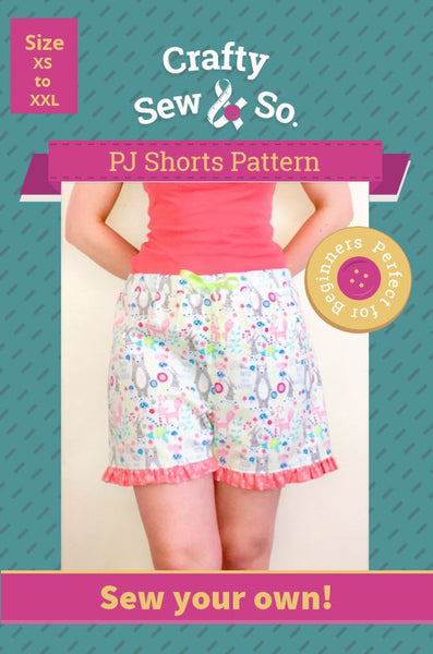 Crafty Sew & So Pyjama Bottoms and Shorts PDF Pack