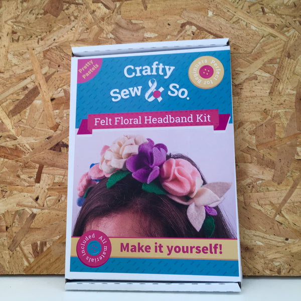 Felt Floral Headband Kit - Pretty Pastles