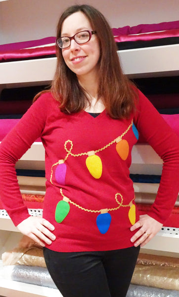 DIY Yourself a Quick Christmas Lights Jumper with our template and tut ...