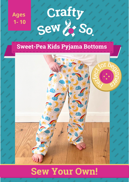 Sweet-Pea Children's Pyjama Bottoms PDF Pattern