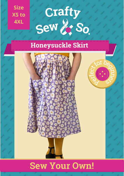 Crafty Sew And So Honeysuckle Skirt PDF Pattern