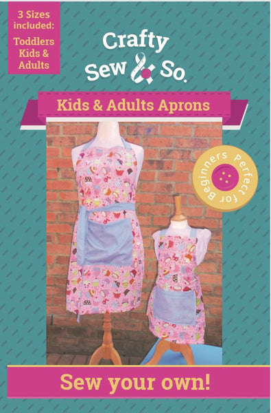 Crafty Sew & So Adults and Childrens Apron Paper Pattern