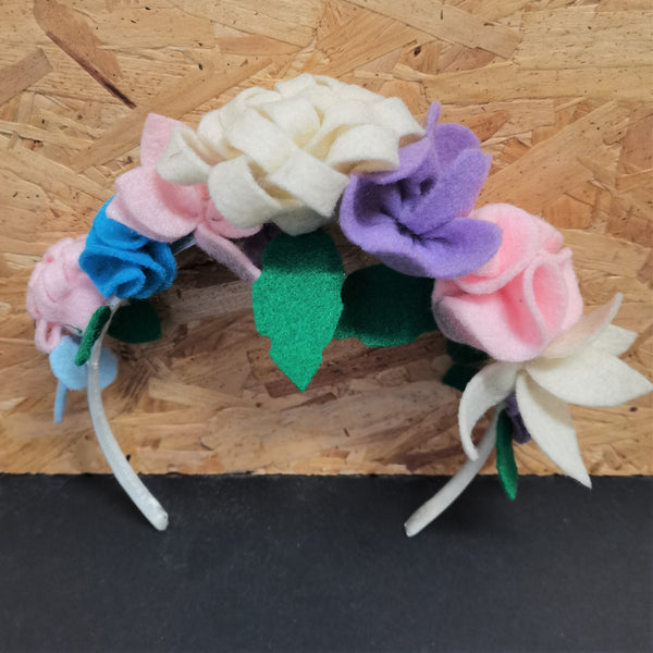Felt Floral Headband Kit - Pretty Pastles