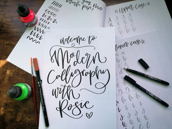 Modern Calligraphy 4 week course with Rosie