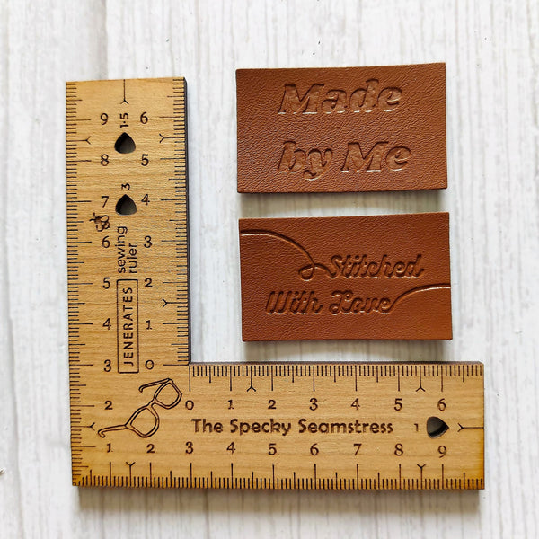 'Made By Me' Leatherette Labels
