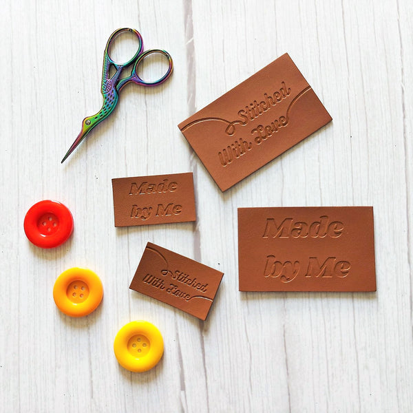 'Made By Me' Leatherette Labels