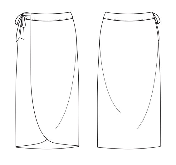 My Handmade Wardrobe Wrap Skirt Paper Pattern